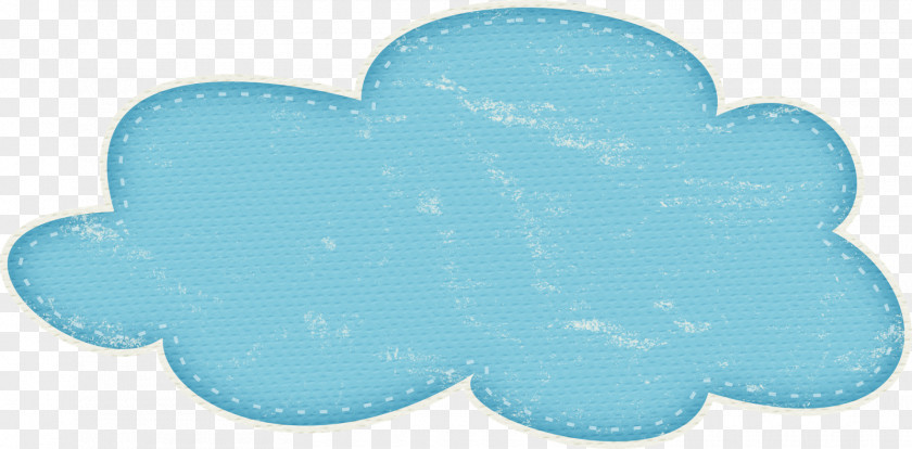 Cute Clouds Turquoise PNG