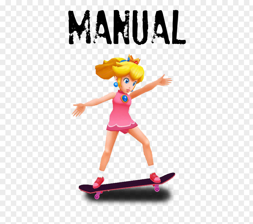 Magic Tricks Princess Peach Daisy Skateboarding Roller Skating PNG