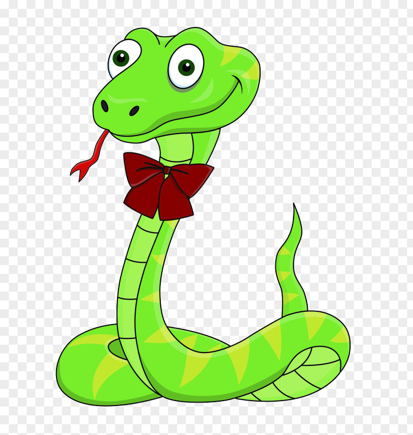 Bow Tie Snake Cartoon Clip Art PNG