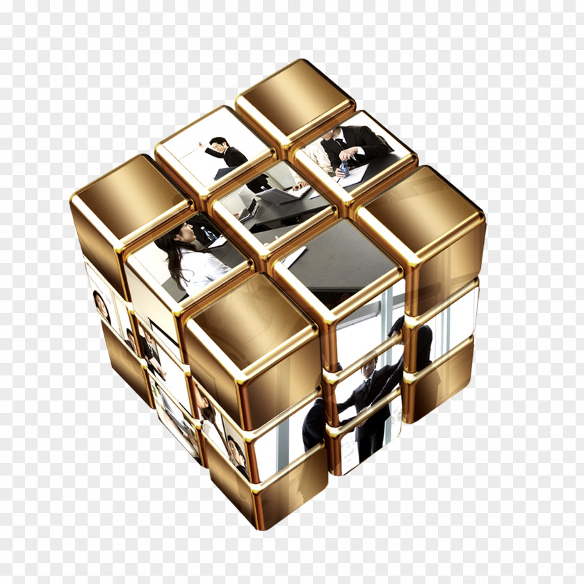Business Style Cube Rubiks Fundal PNG