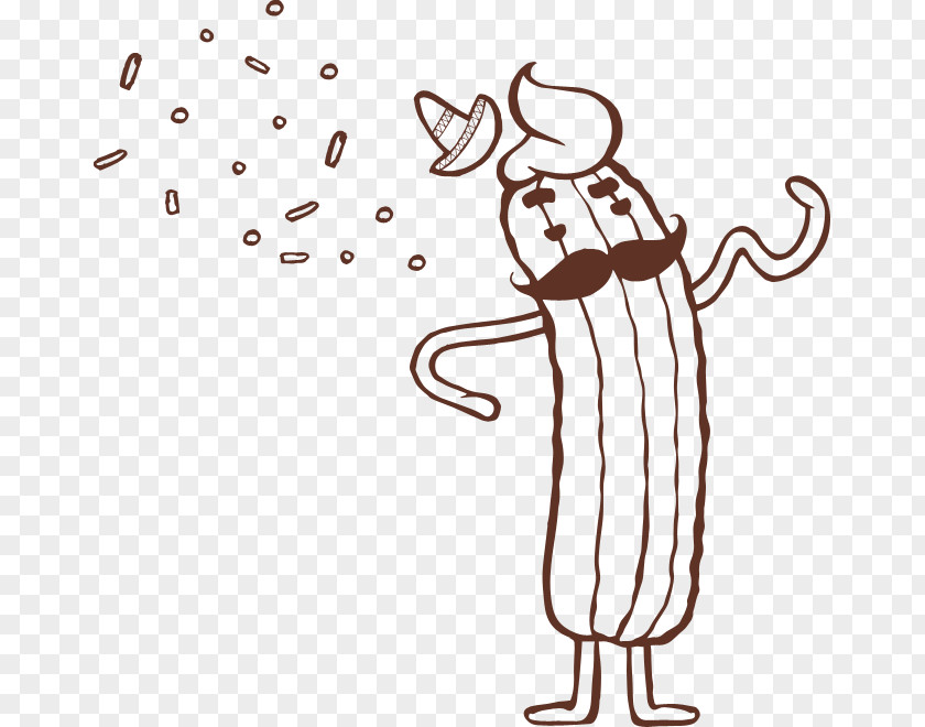 Churro Human Behavior Line Art Thumb Clip PNG