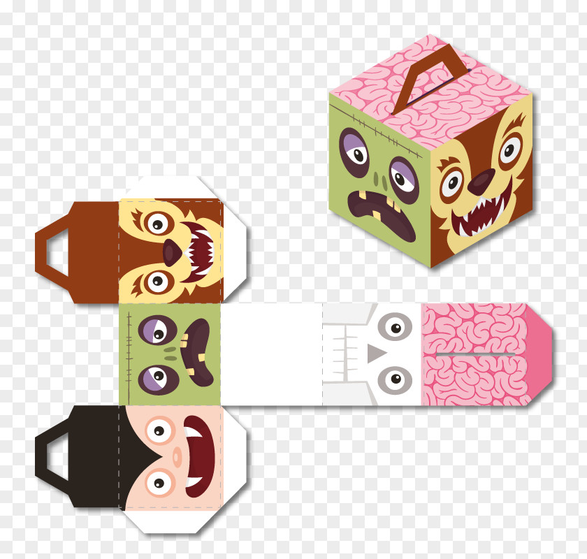 Halloween Gift Box Packaging PNG