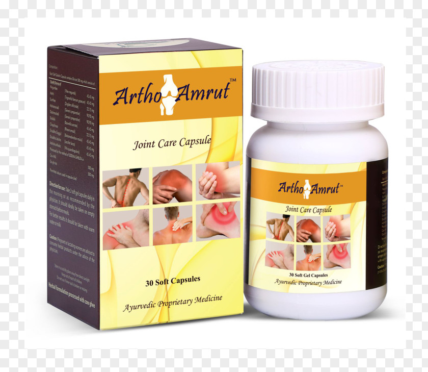 Joint Capsule Dietary Supplement Ayurveda Herb Formulation PNG
