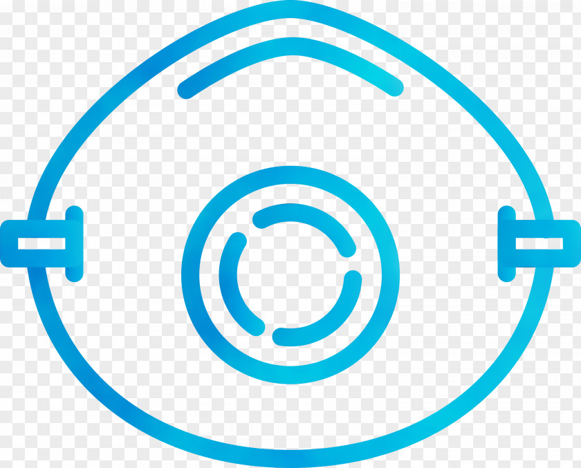 Aqua Circle Turquoise Line Symbol PNG