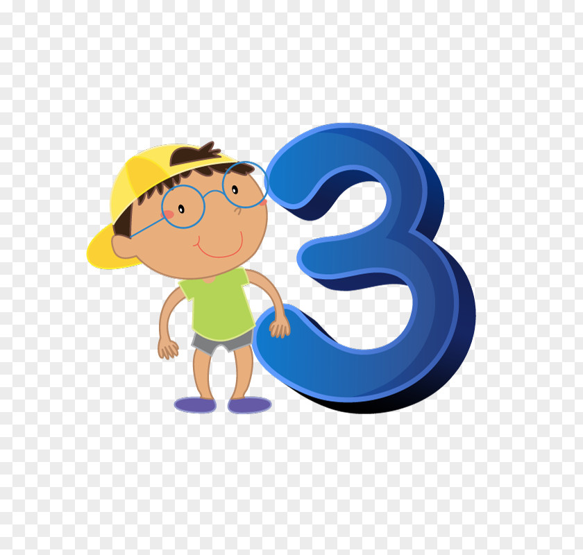 Cartoon Numbers And Kids Number Numerical Digit Clip Art PNG
