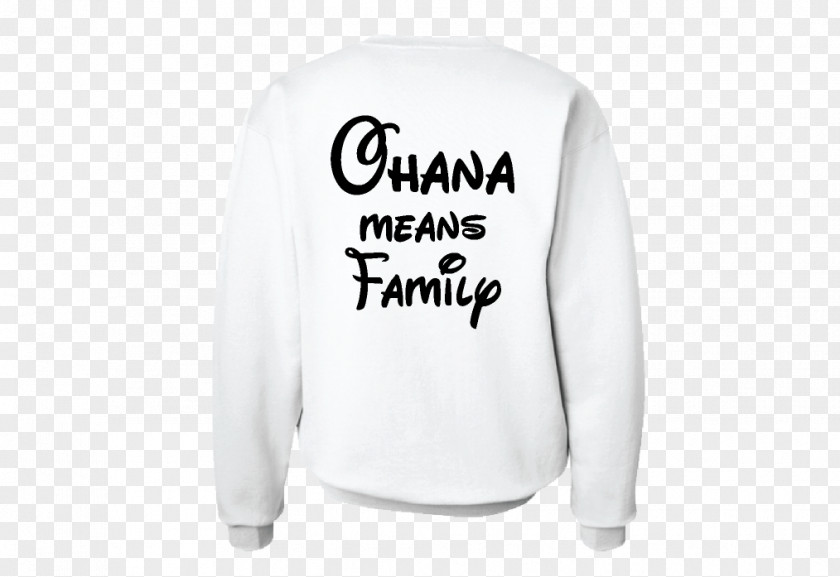 Stitch Ohana Wall Decal T-shirt Sleeve Sweater Bluza PNG