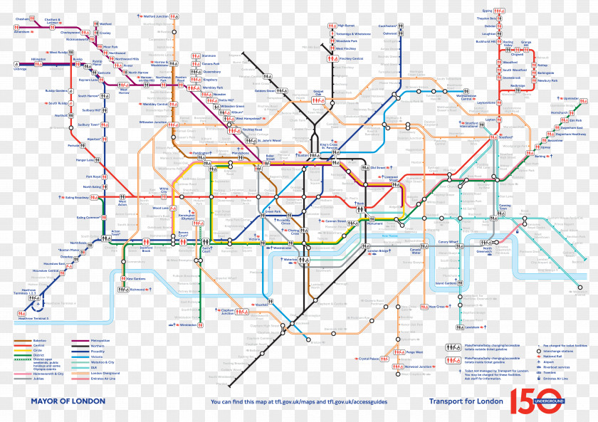 Metro London Underground Liverpool Street Station Tube Map Transport For PNG