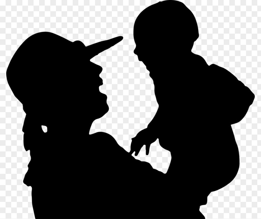 Child Mother Infant Silhouette Clip Art PNG