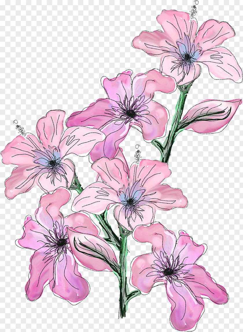 Flower Floral Design Bellamy Blake Watercolor Painting Links PNG
