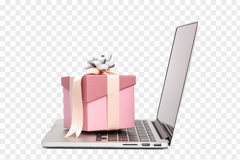 Gifts On The Laptop Gift Box Service Express Mail PNG