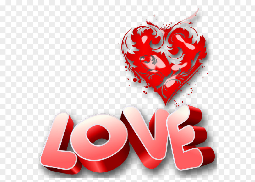I Love You Valentine's Day Heart Clip Art PNG