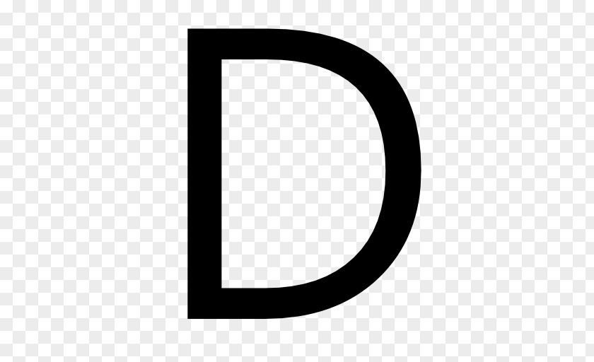 Letter D Brand Black And White Design Pattern PNG