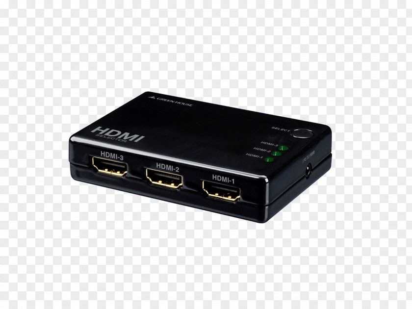 Product Display HDMI AVセレクター Pulse-Eight 4K Resolution Green House (electronics Company) PNG