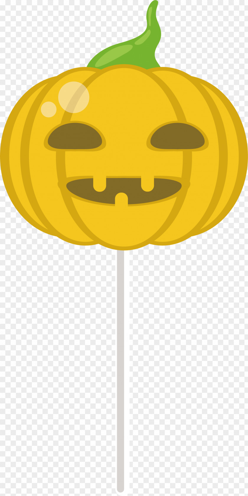 Pumpkin Head Lollipop Candy PNG