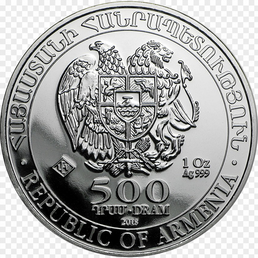 Silver Coin Perth Mint Armenia Noah's Ark Coins Australian Kookaburra PNG