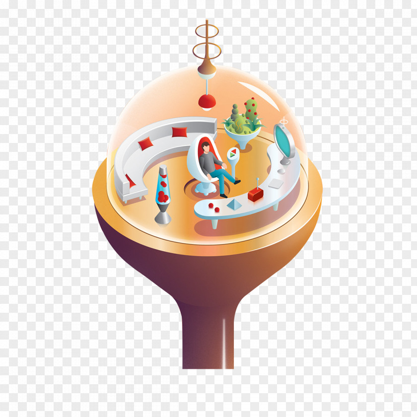 Space Station Behance Art Illustration PNG