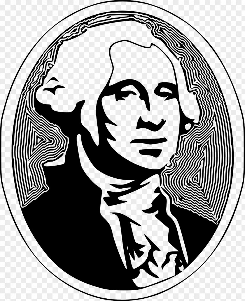 United States George Washington T-shirt PNG
