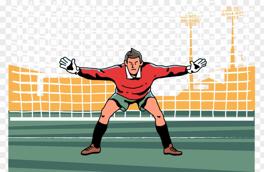 Vector Goalkeeper Football PNG