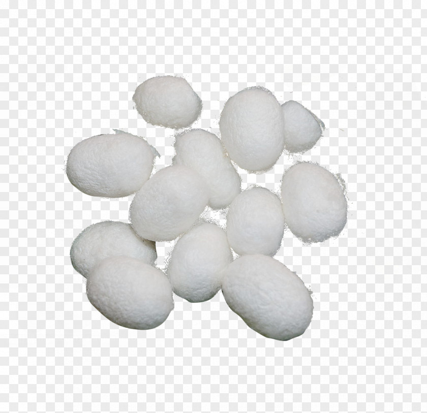 A Pile Of Silk Balls In Kind Material PNG