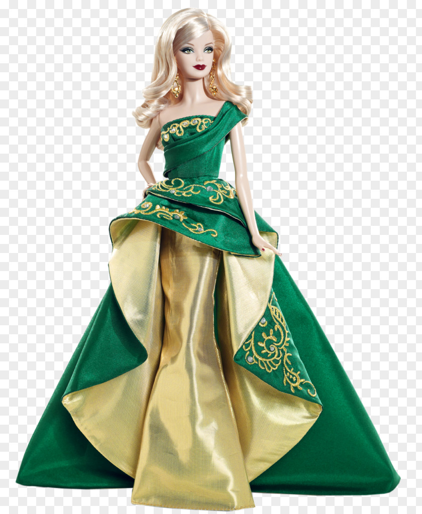 Barbie Doll Holiday Gown Dress PNG