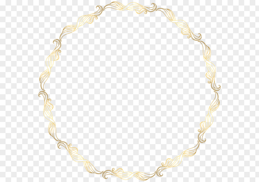 Round Border Necklace Jewellery Chain Bracelet Jewelry Design PNG