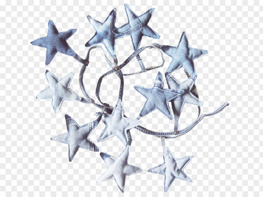 Simple Garland Paper Starfish Art PNG