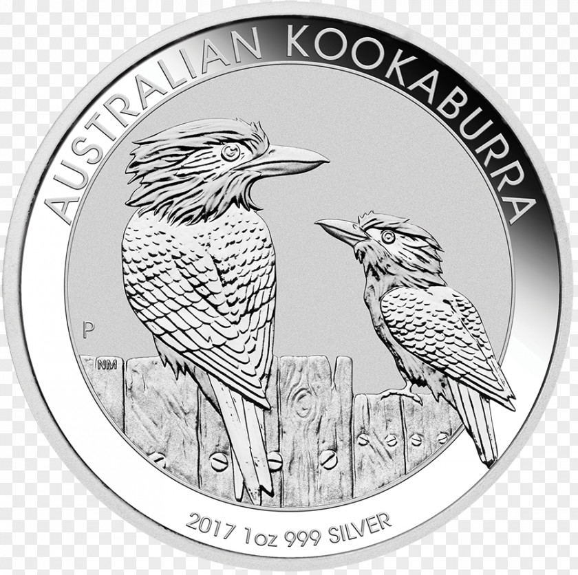 Gold Perth Mint Laughing Kookaburra Australian Silver Bullion Coin PNG