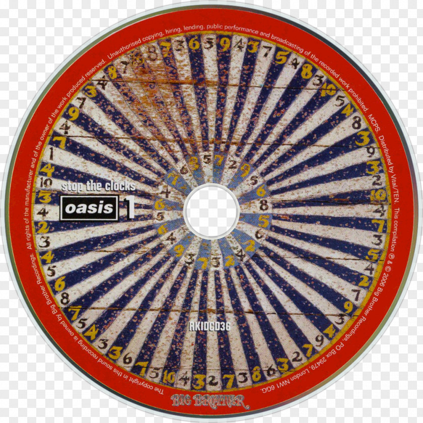 United Kingdom Oasis Stop The Clocks EP Phonograph Record PNG