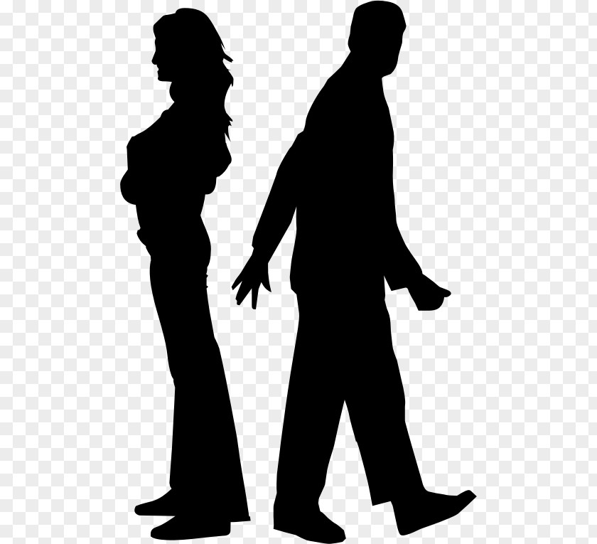 Fight Silhouette Intimate Relationship Couple Clip Art PNG