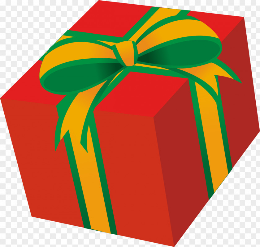 Gift Red Present Box Clipart. PNG