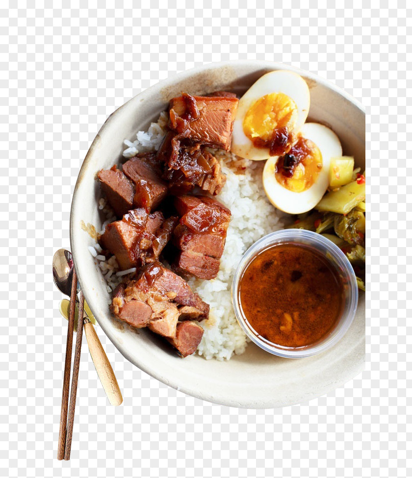 Pork Braised On Rice Vietnamese Cuisine Fried Balut East Borough PNG