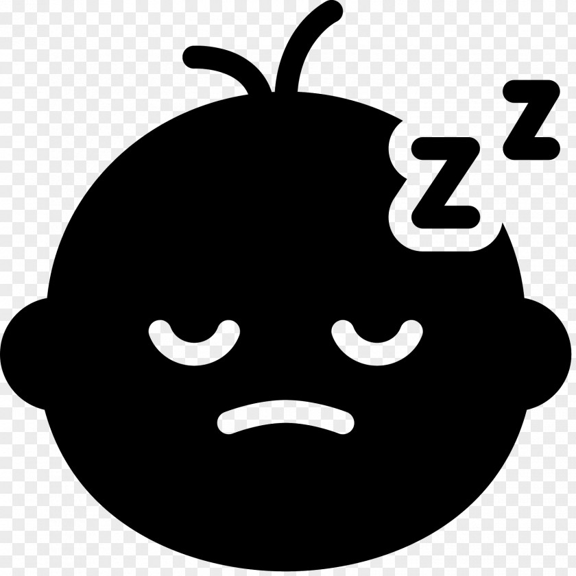 Baby Sleeping Smiley Emoticon Clip Art PNG
