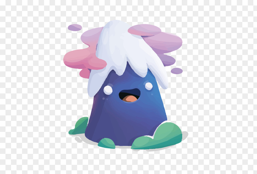 Cute Blue Monster Sticker Logo Behance Illustration PNG