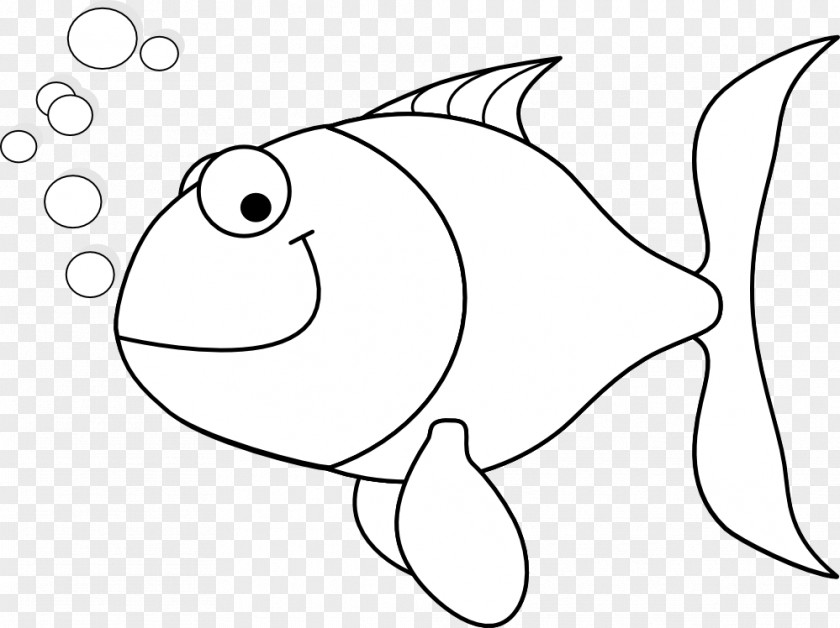 Fish Line Art Whitefish Black And White Clip PNG