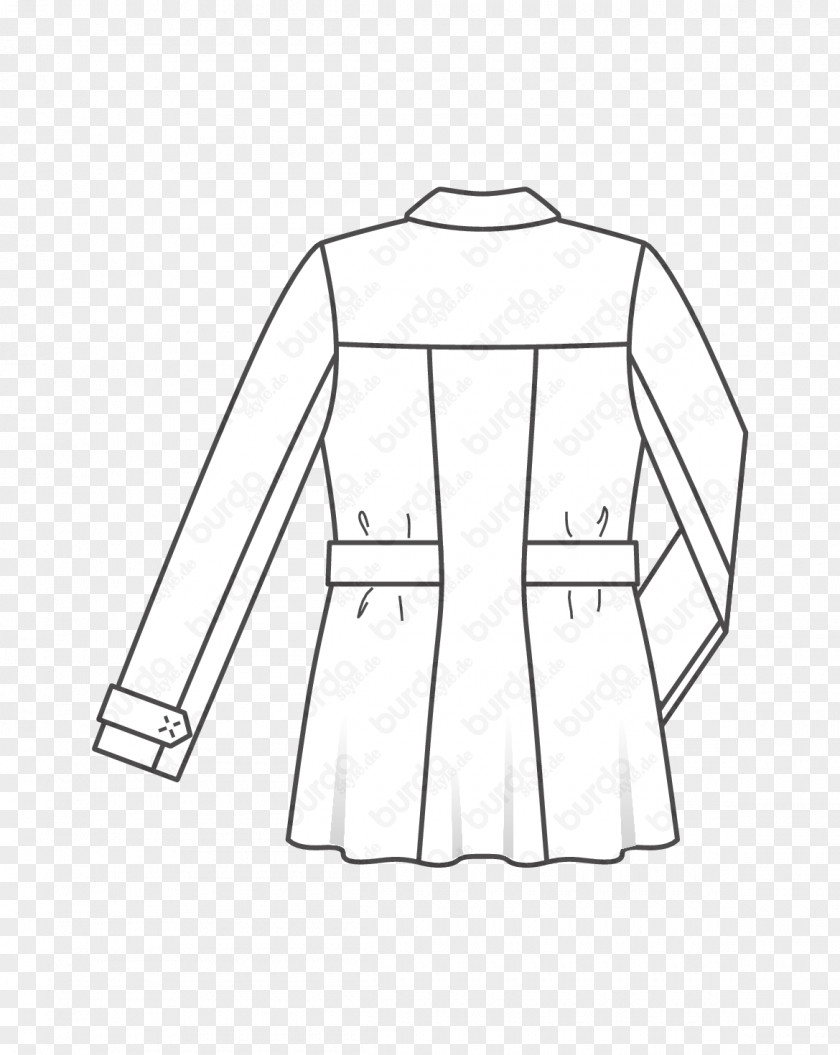 Jacket Coat Collar Burda Style Sleeve PNG