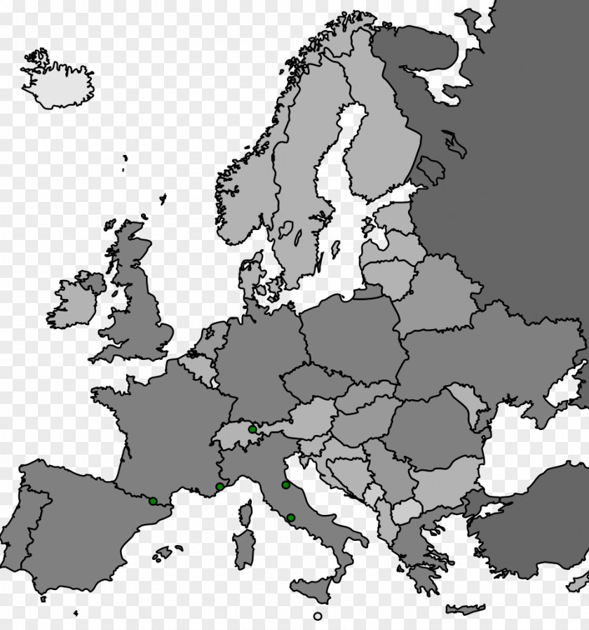 Map Of Europe European Union World Blank PNG