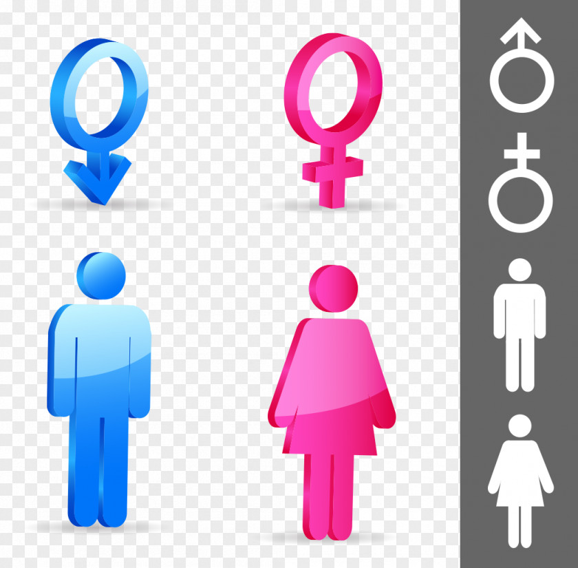 Men And Women Sign Gender Symbol Illustration PNG