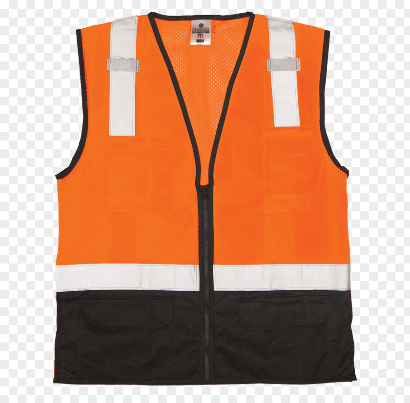 Safety Vest Gilets High-visibility Clothing Sleeveless Shirt American National Standards Institute PNG