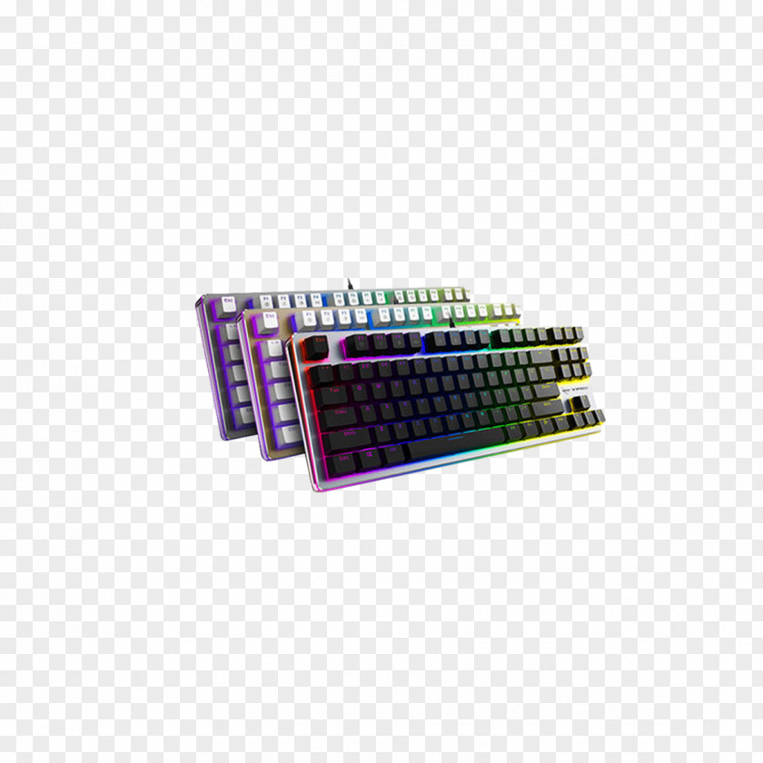 Colorful Mechanical Keyboard Free Pictures Computer Machine PNG