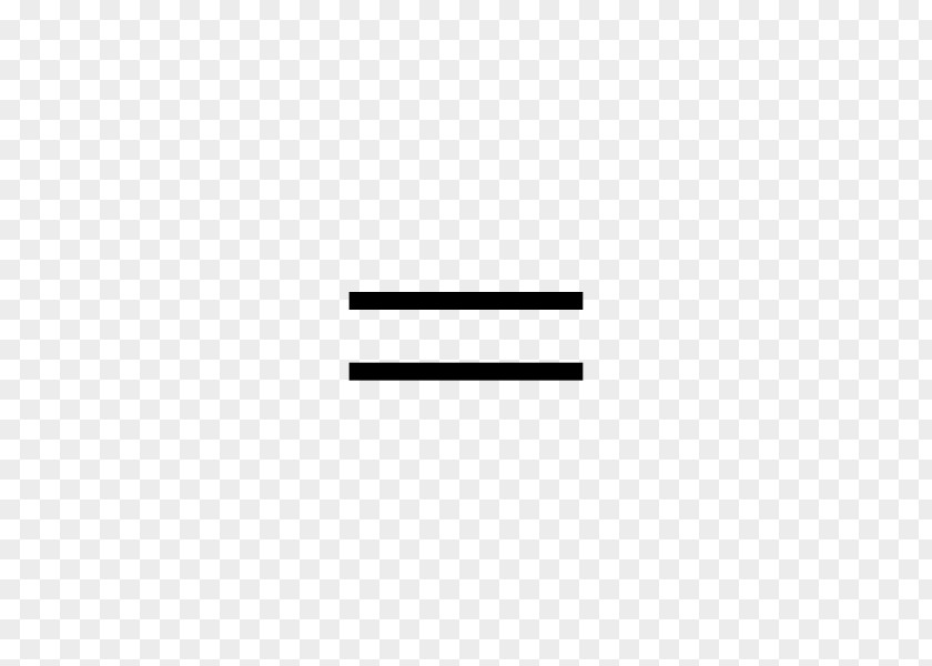 Equal Sign Equals Equality Symbol PNG