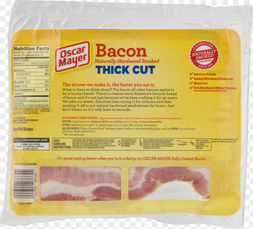 Hot Dog Bacon Meat Oscar Mayer Animal Fat Ingredient PNG
