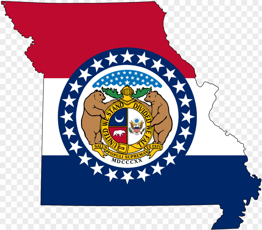 Map Flag Of Missouri Kansas PNG