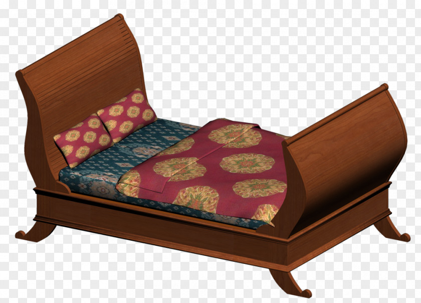 Bed Frame Sleigh Sofa Couch PNG