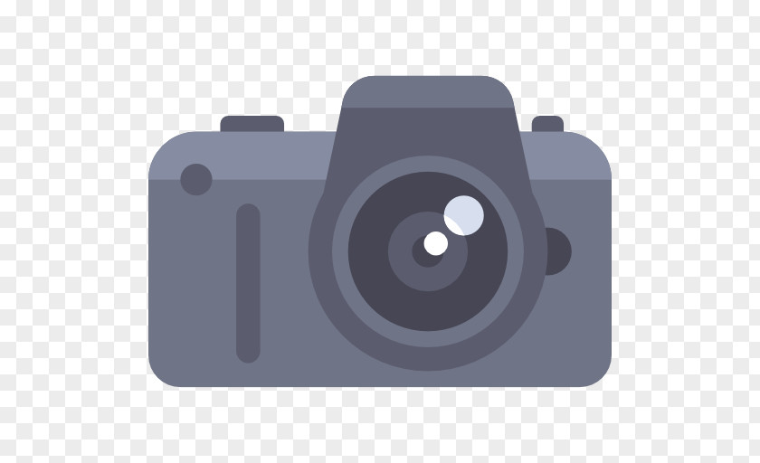 Black SLR Camera Single-lens Reflex Icon PNG