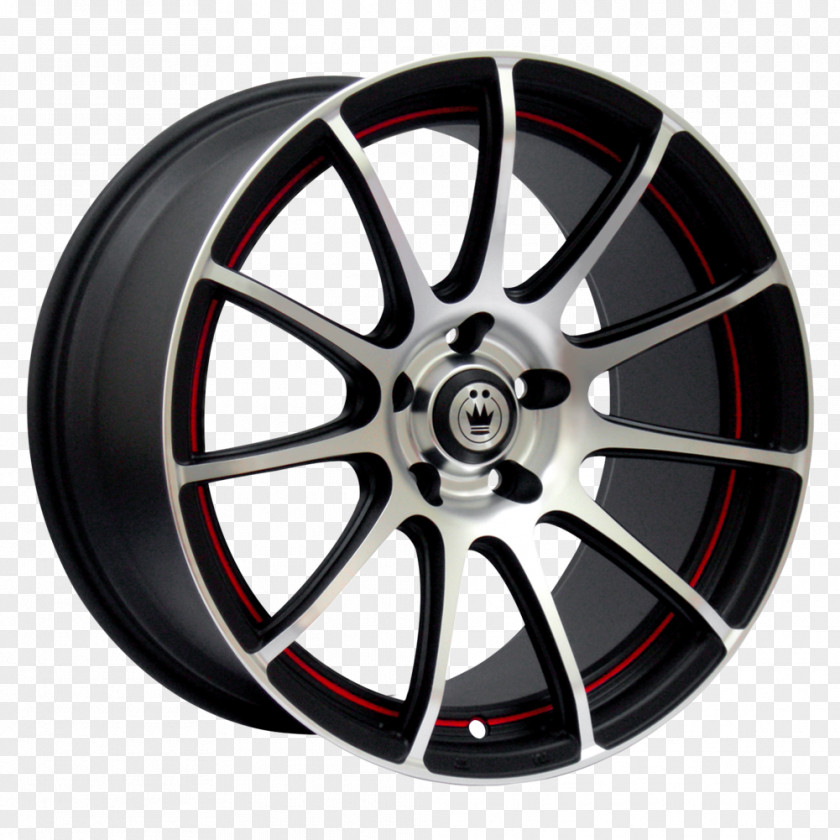 Black Tire Car Wheel Rim Spoke PNG