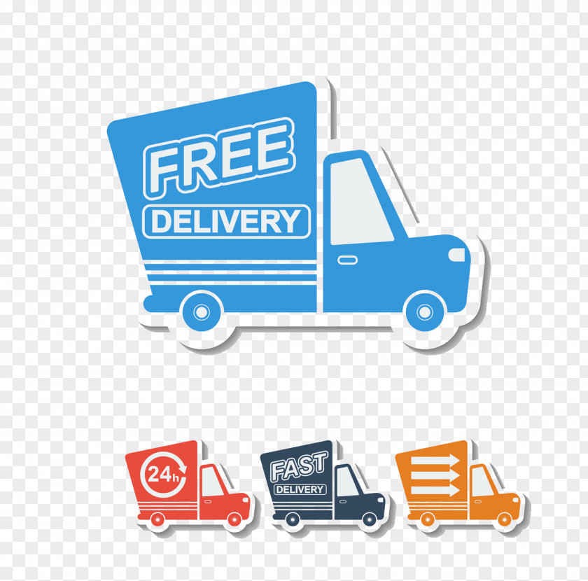 Express Car Package Delivery Icon PNG