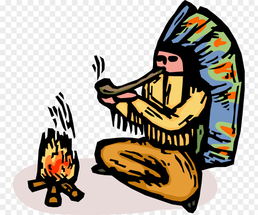 Indian Smoking Clip Art Tobacco Pipe Illustration Indigenous Peoples Of The Americas Ceremonial PNG