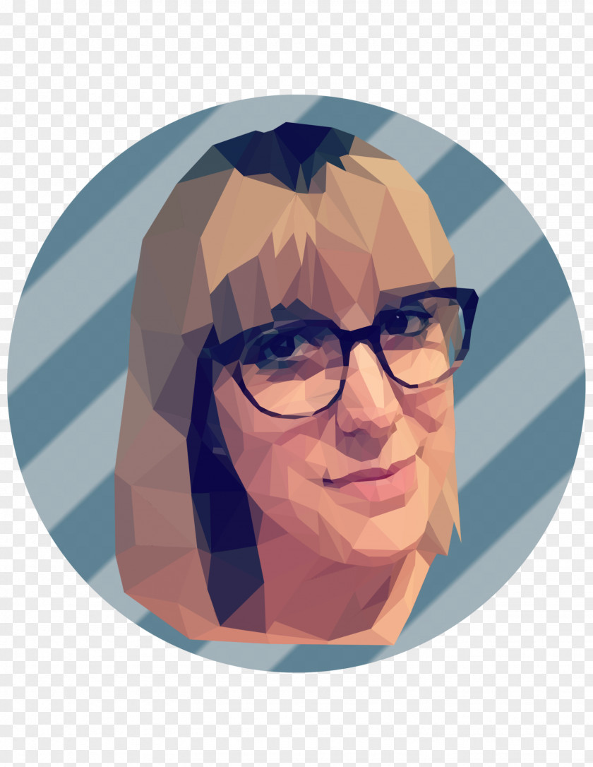 Low Poly Art Portrait Design Home Glasses PNG