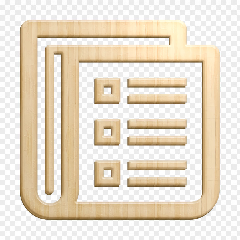 Beige Read Icon News Newspaper PNG