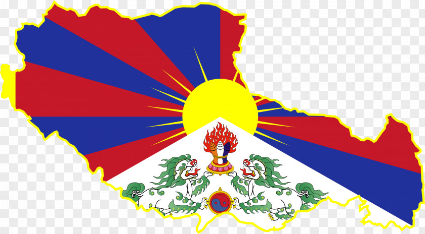 China Flag Of Tibet Buddhist National PNG